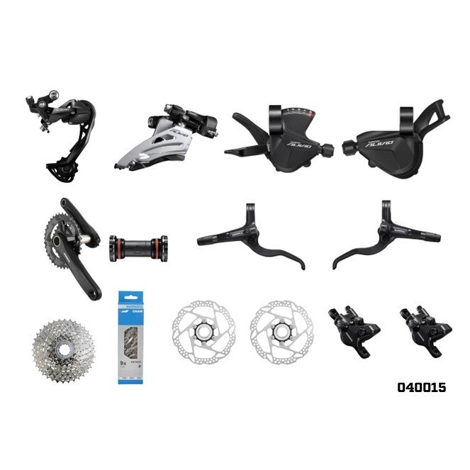 040015 GRUPO ALIVIO M3100 36-22T 11-36T 2*9 VEL - Imagen 1