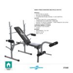BANCO PARA EJERCICIOS MÚLTIPLES ROSTOV SPORT FITNESS