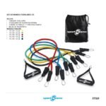 BANDAS TUBULARES DE RESISTENCIA (JUEGO *5) SPORTFITNESS