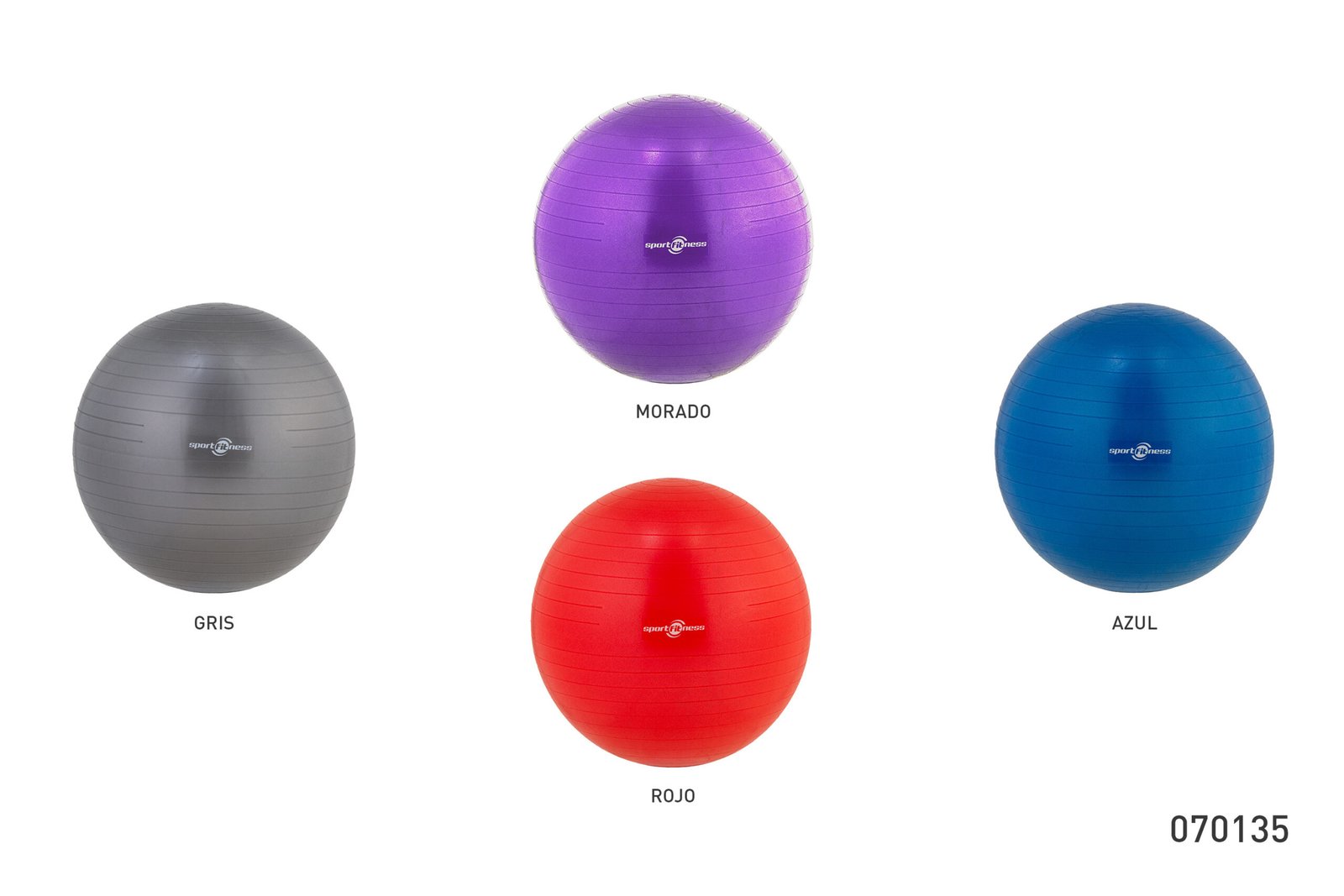 070135 BOLA PARA GIMNASIA 55-65-75 CM FL17-002 SPORTFITNESS - Imagen 1